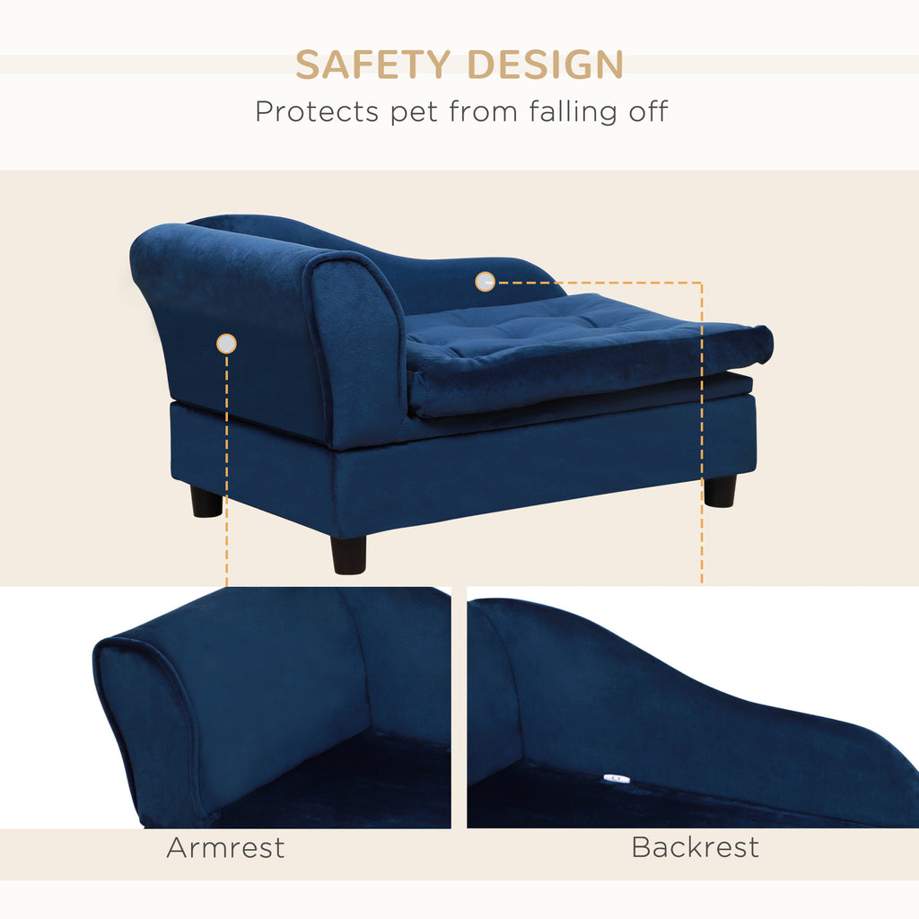 Dog sofa bed quilted cushion cover detail