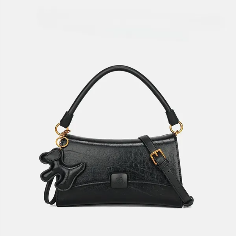 Women's shoulder bag in black or brown – product image 1