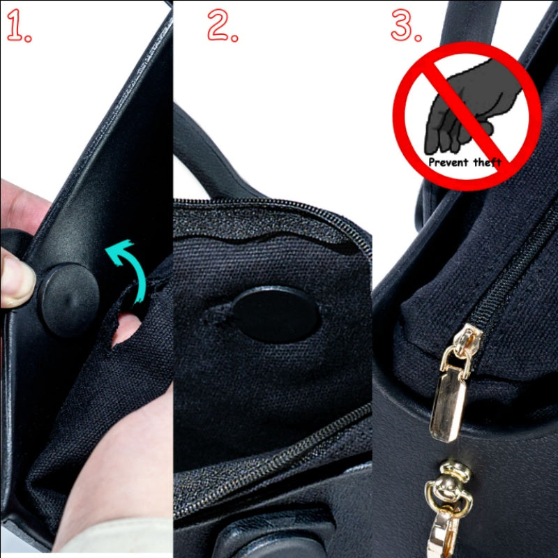 EVA tote bag with carrying strap – product image 7